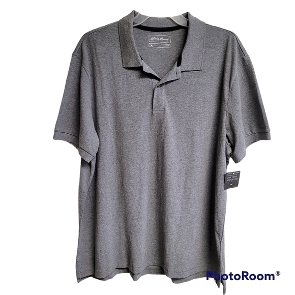 Eddie Bauer Grey Polo Shirt - Picture 1 of 8